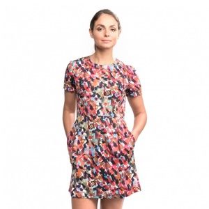 NWT French Connection Eleanor Multicolor Watercolor Dress